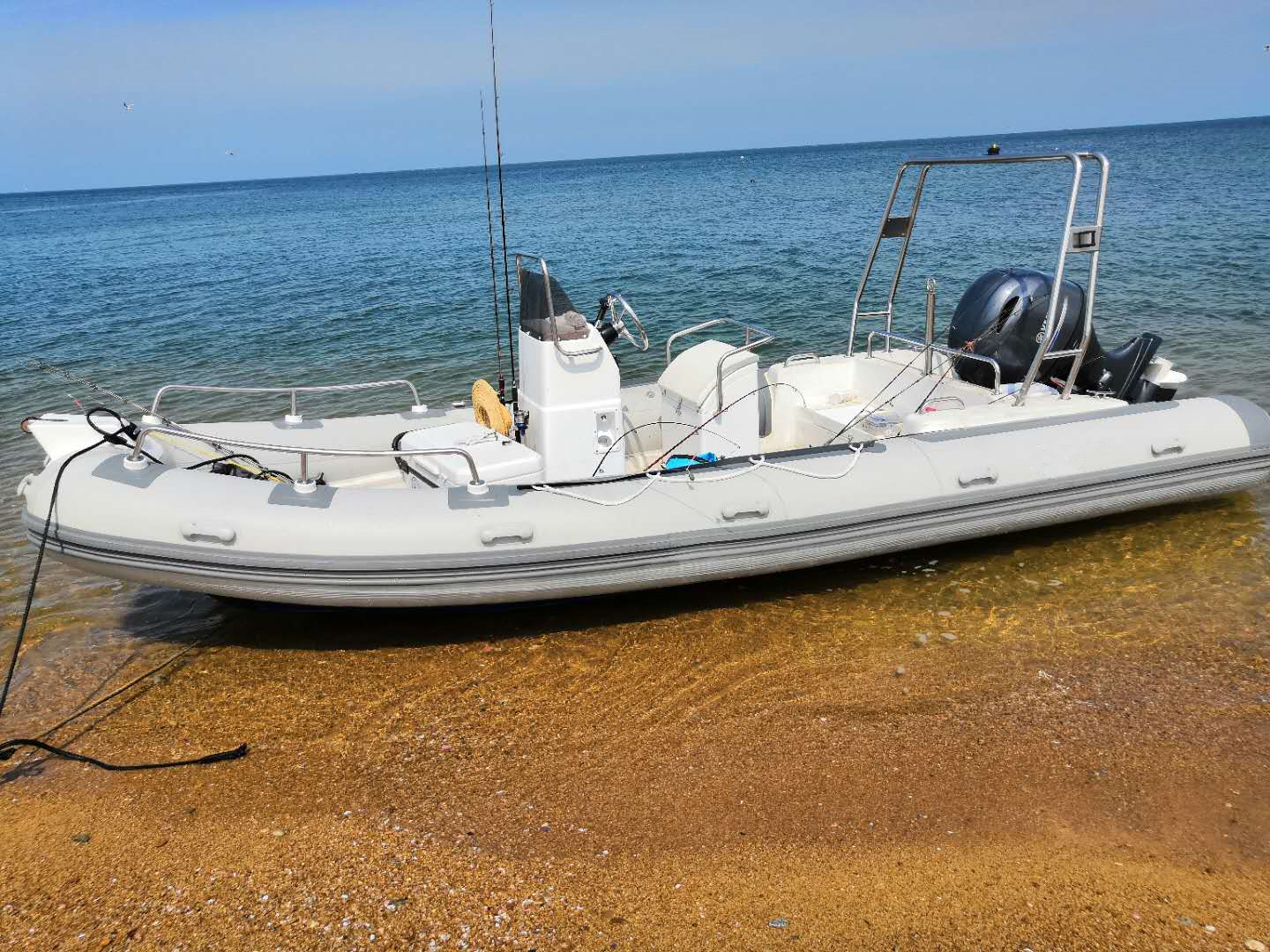 Barca con motore fuoribordo Hypalon di alta qualità con motore